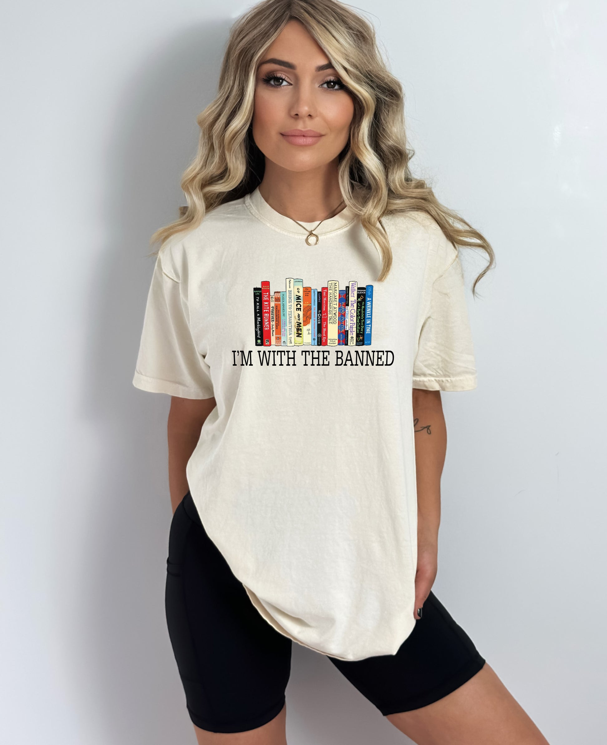 Comfort Color T-Shirts, I'm with The Banned Shirt, Banned Books Shirt-newamarketing