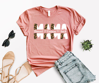 Mothers Day Shirt, Custom Mama Shirt, Personalized Mom Shirt-newamarketing