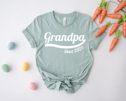 Custom Grandpa Since Shirt, Custom Fathers Day Shirt, Grandpa Shirt-newamarketing