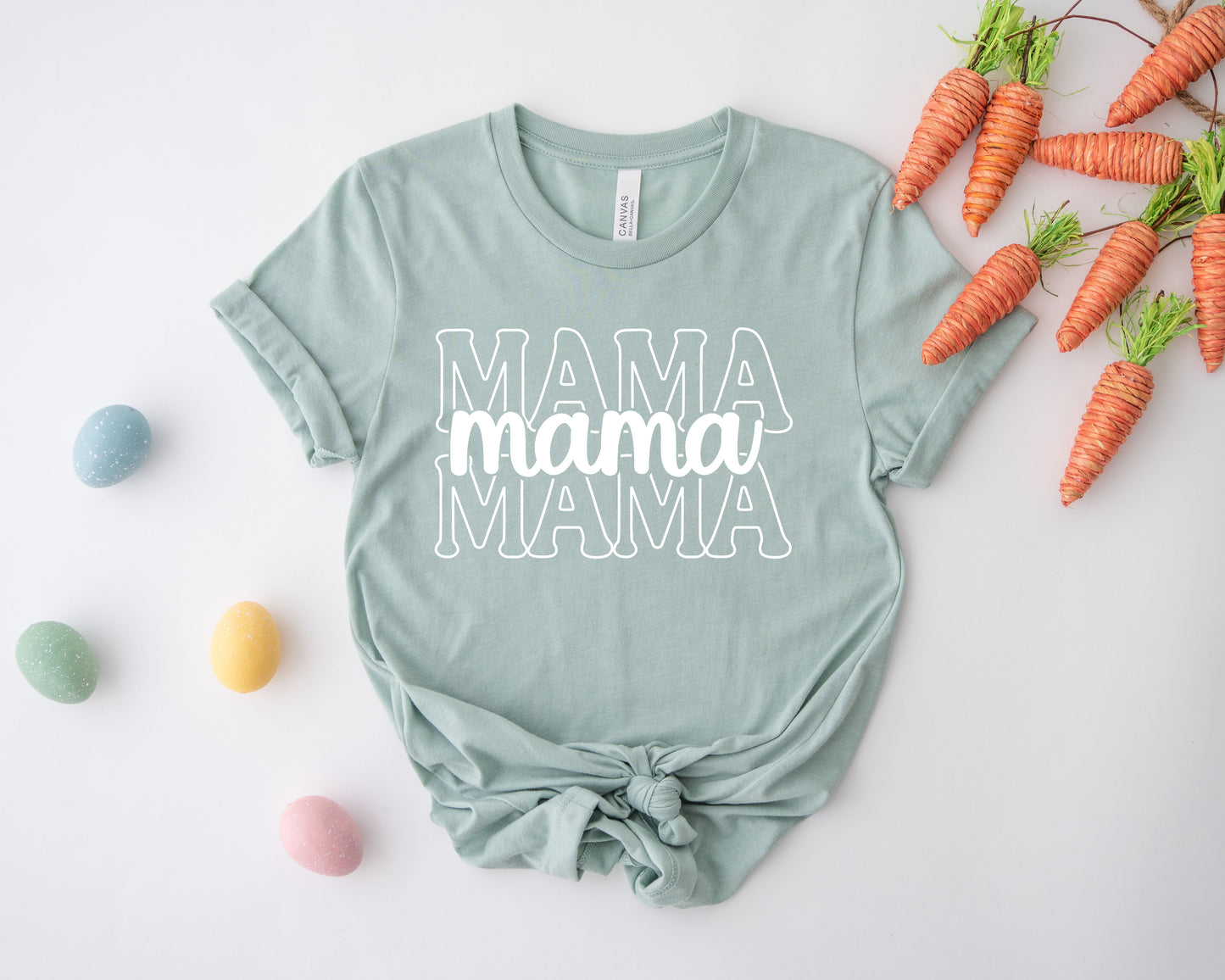 Stacked Font Mama Shirt, Retro Mama Shirt, Custom Mama Shirt-newamarketing