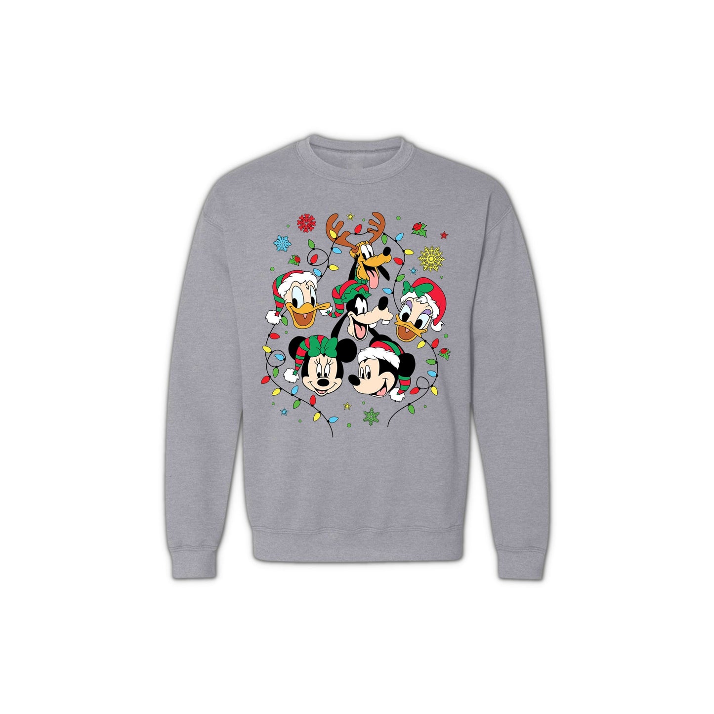 Unisex Christmas Sweatshirt - Disney-Inspired Holiday Crewneck for Women & Men