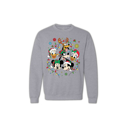 Unisex Christmas Sweatshirt - Disney-Inspired Holiday Crewneck for Women & Men