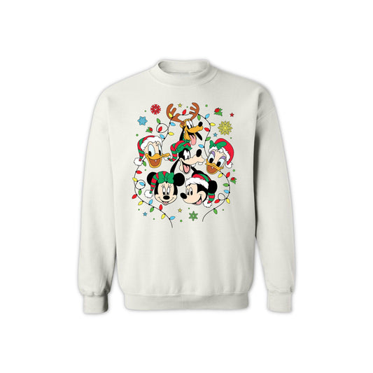 Unisex Christmas Sweatshirt - Disney-Inspired Holiday Crewneck for Women & Men