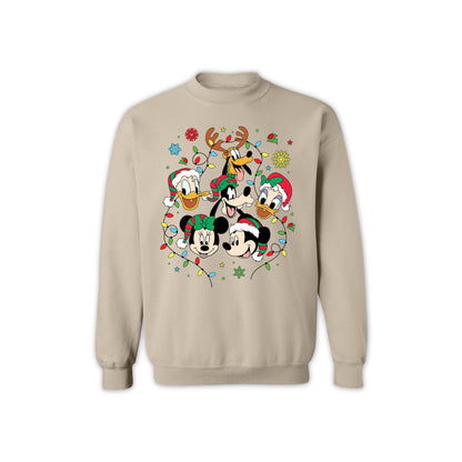 Unisex Christmas Sweatshirt - Disney-Inspired Holiday Crewneck for Women & Men