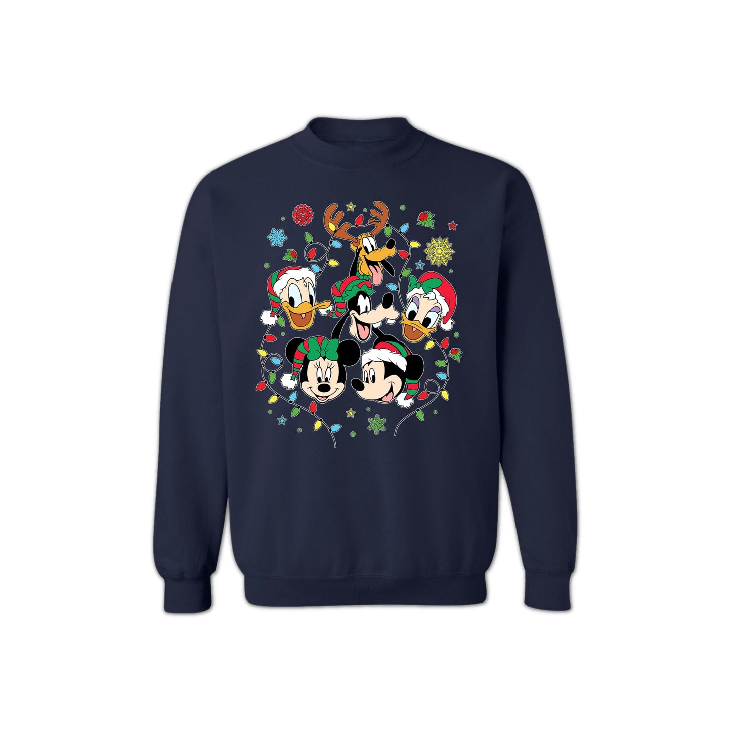 Unisex Christmas Sweatshirt - Disney-Inspired Holiday Crewneck for Women & Men