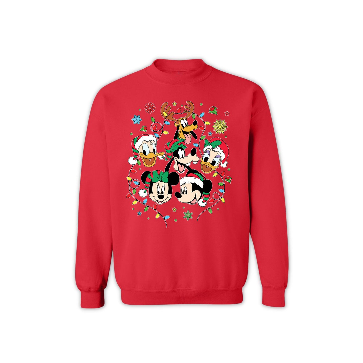 Unisex Christmas Sweatshirt - Disney-Inspired Holiday Crewneck for Women & Men