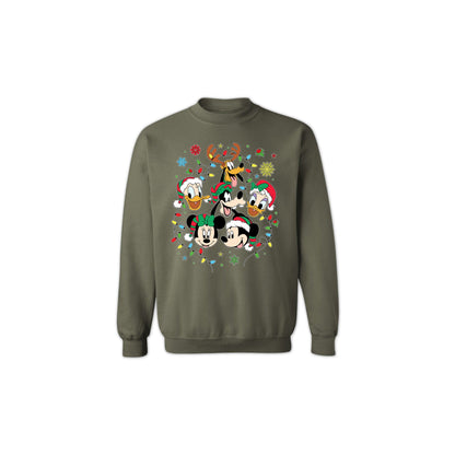 Unisex Christmas Sweatshirt - Disney-Inspired Holiday Crewneck for Women & Men