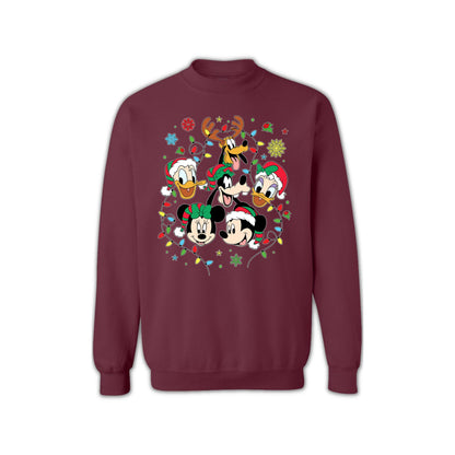 Unisex Christmas Sweatshirt - Disney-Inspired Holiday Crewneck for Women & Men