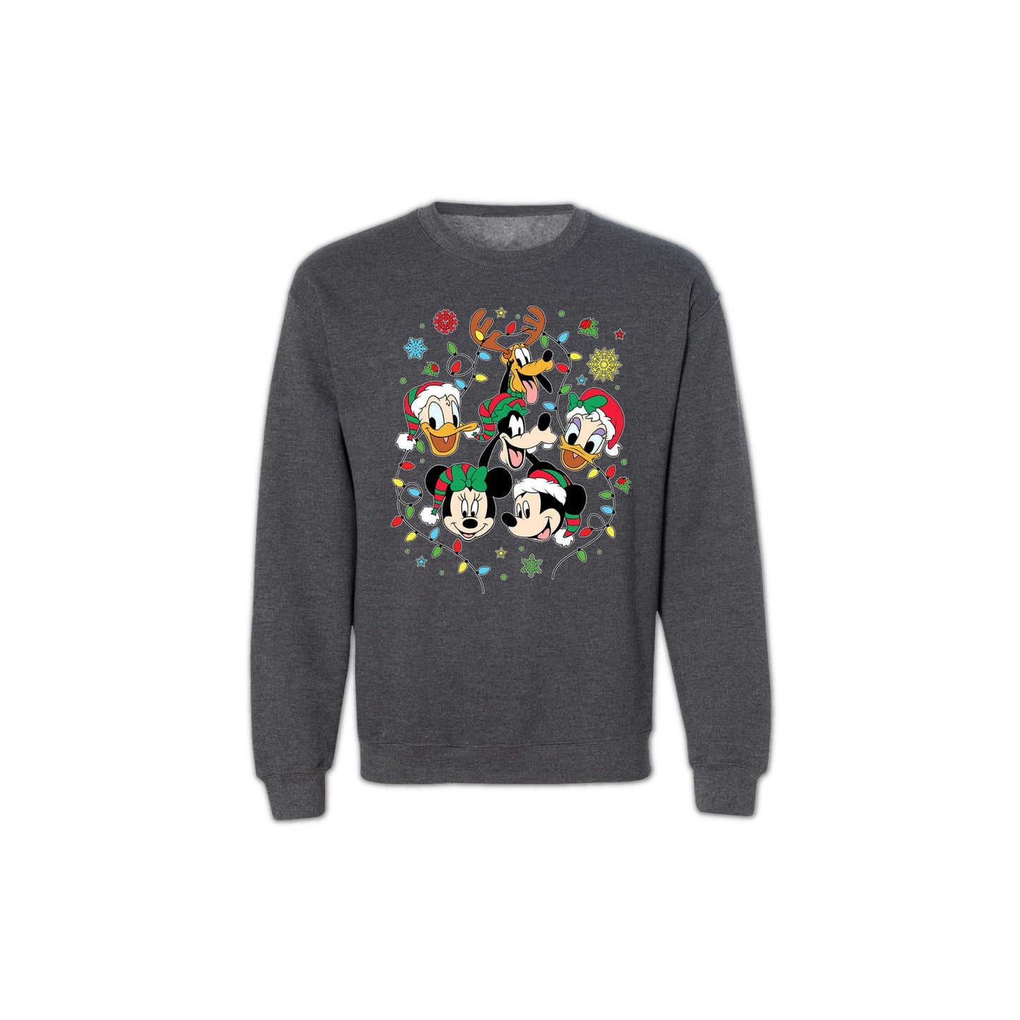 Unisex Christmas Sweatshirt - Disney-Inspired Holiday Crewneck for Women & Men