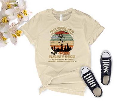 First Annual WKRP Thanksgiving Day Turkey Drop T-Shirt, Funny Thanksgiving Shirt