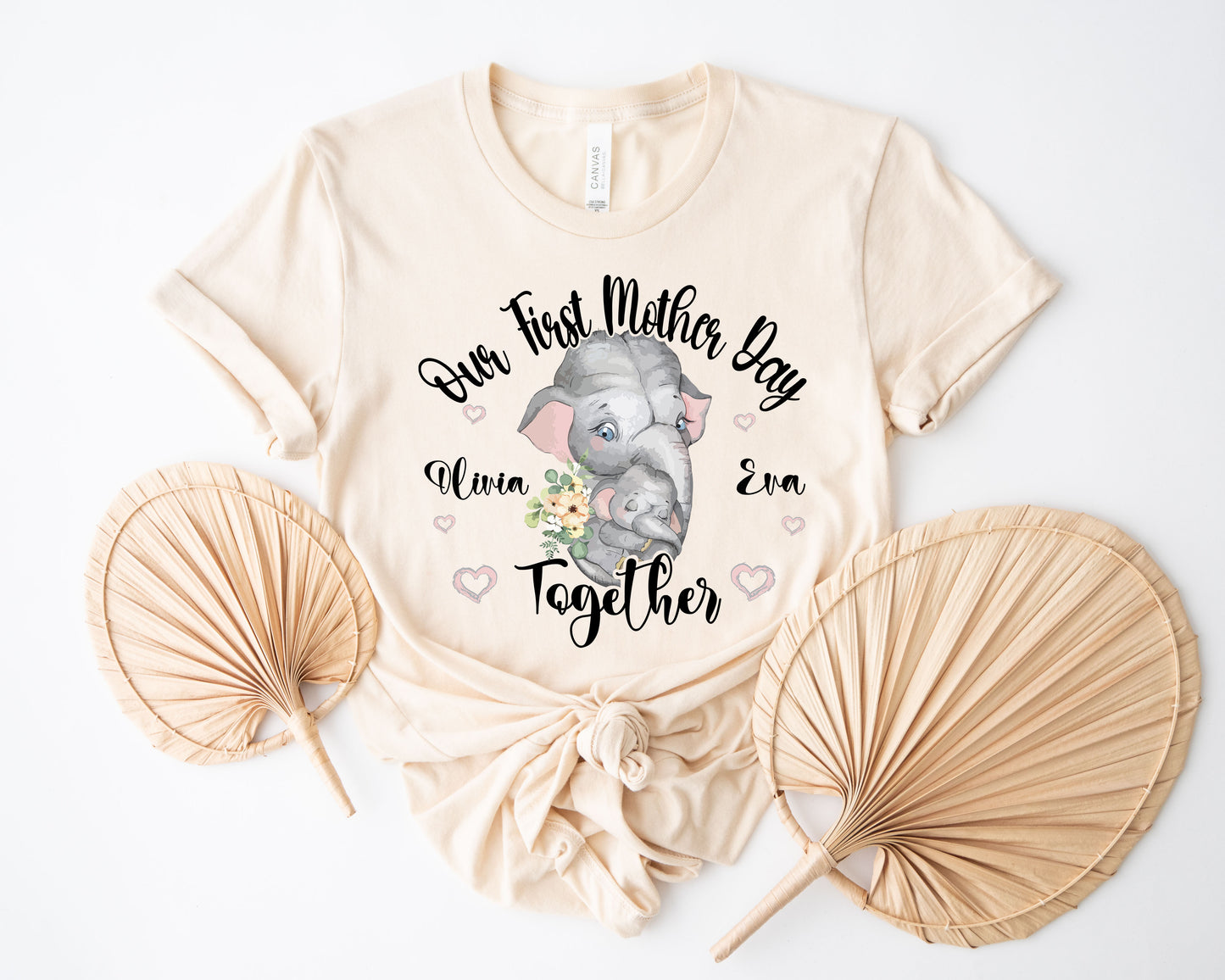 Our First Mother's Day Shirt, Elephant Mom Shirt, Mother's Day Matching Shirt-newamarketing