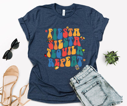 Cinco De Mayo Shirts, Mexican Fiesta Shirts, Fiesta Siesta Tequila Repeat-newamarketing