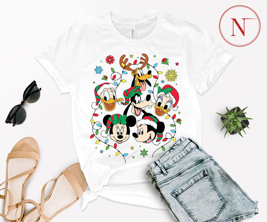 Disney-Inspired Christmas T-Shirt for All Ages – Festive Holiday Tees for Men, Women, Kids & Babies