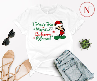 Funny Christmas Family Matching Disney Shirts – Mickey & Minnie Holiday Graphic Tees