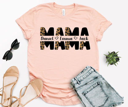 Mothers Day Shirt, Custom Mama Shirt, Personalized Mom Shirt-newamarketing