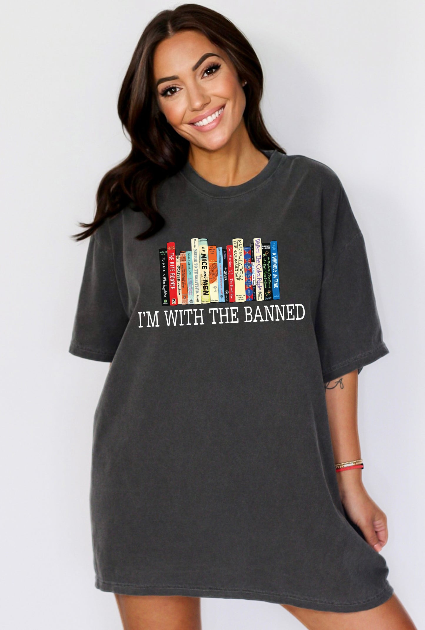 Comfort Color T-Shirts, I'm with The Banned Shirt, Banned Books Shirt-newamarketing