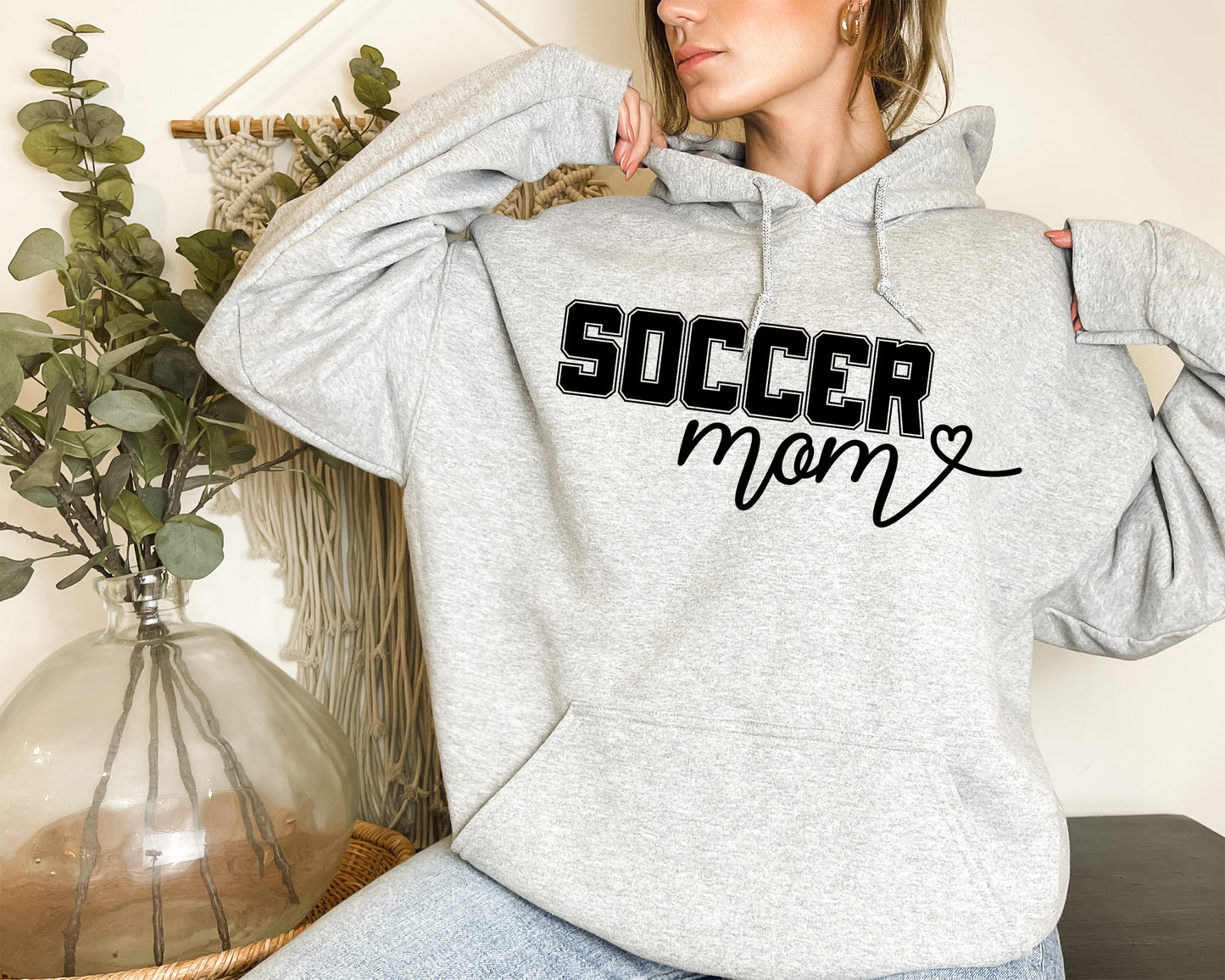 Custom Soccer Mom Sweatshirt, Number Soccer Hoodie, Soccer Mom Sweatshirt-newamarketing