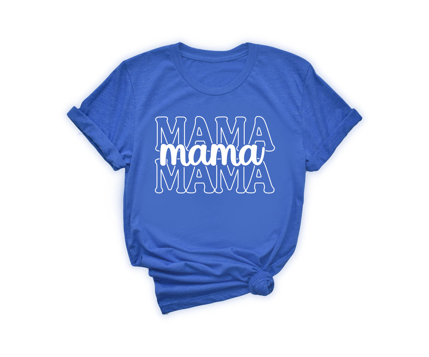 Stacked Font Mama Shirt, Retro Mama Shirt, Custom Mama Shirt-newamarketing