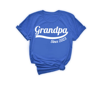 Custom Grandpa Since Shirt, Custom Fathers Day Shirt, Grandpa Shirt-newamarketing