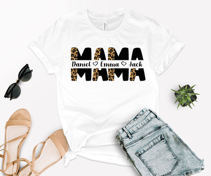 Mothers Day Shirt, Custom Mama Shirt, Personalized Mom Shirt-newamarketing