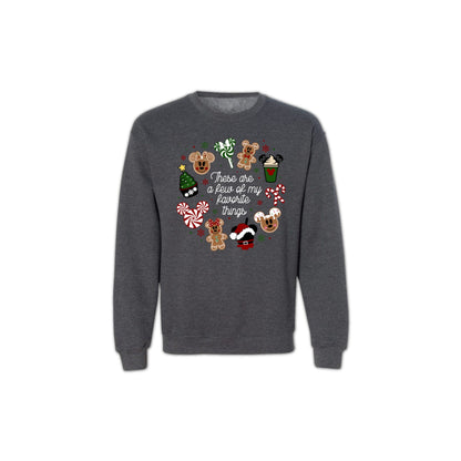 Christmas Gingerbread and Peppermint Sweatshirt for Women & Men – Holiday Graphic Pullover