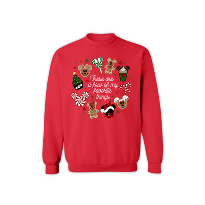 Christmas Gingerbread and Peppermint Sweatshirt for Women & Men – Holiday Graphic Pullover