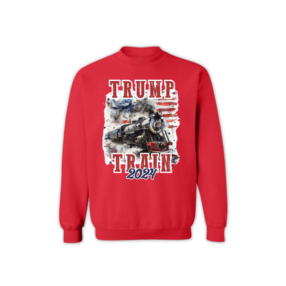 High Quality Trump Train 2024 Sweatshirt – Unisex Patriotic Apparel, Made in USA