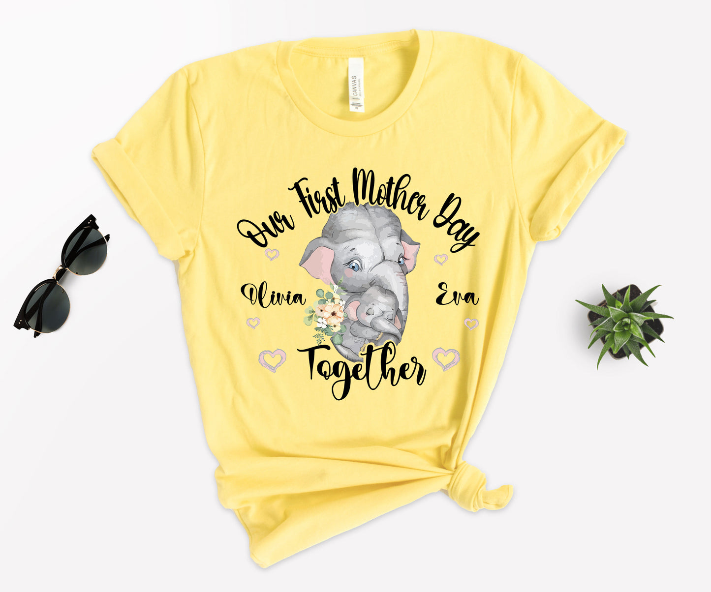 Our First Mother's Day Shirt, Elephant Mom Shirt, Mother's Day Matching Shirt-newamarketing