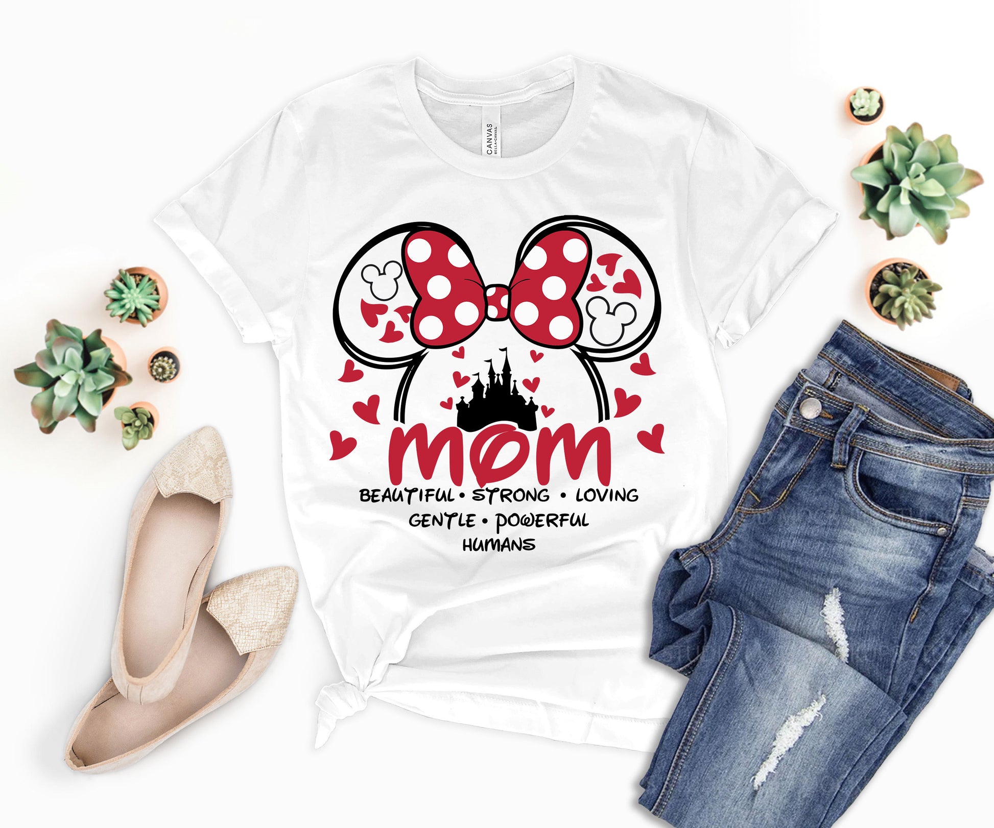 Disney Mom Shirt, Beautiful Words About Mom Shirt, Minnie Mom Shirt-newamarketing