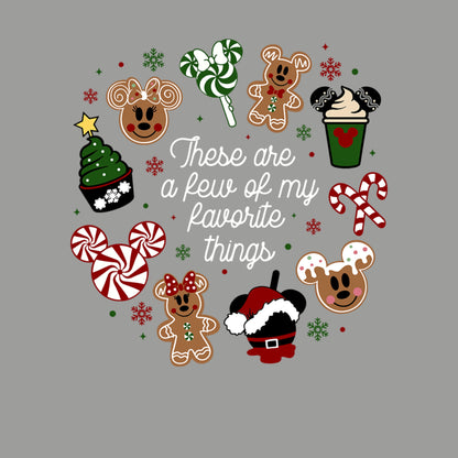 Christmas Gingerbread and Peppermint Sweatshirt for Women & Men – Holiday Graphic Pullover