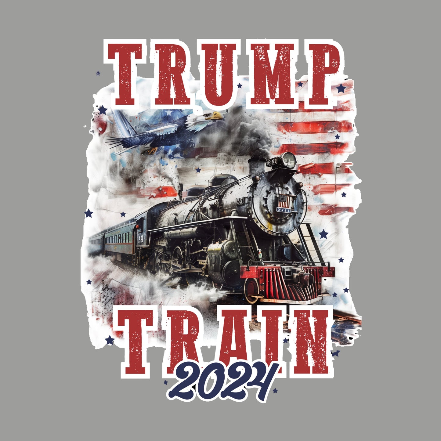 High Quality Trump Train 2024 Sweatshirt – Unisex Patriotic Apparel, Made in USA