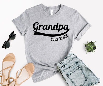 Custom Grandpa Since Shirt, Custom Fathers Day Shirt, Grandpa Shirt-newamarketing