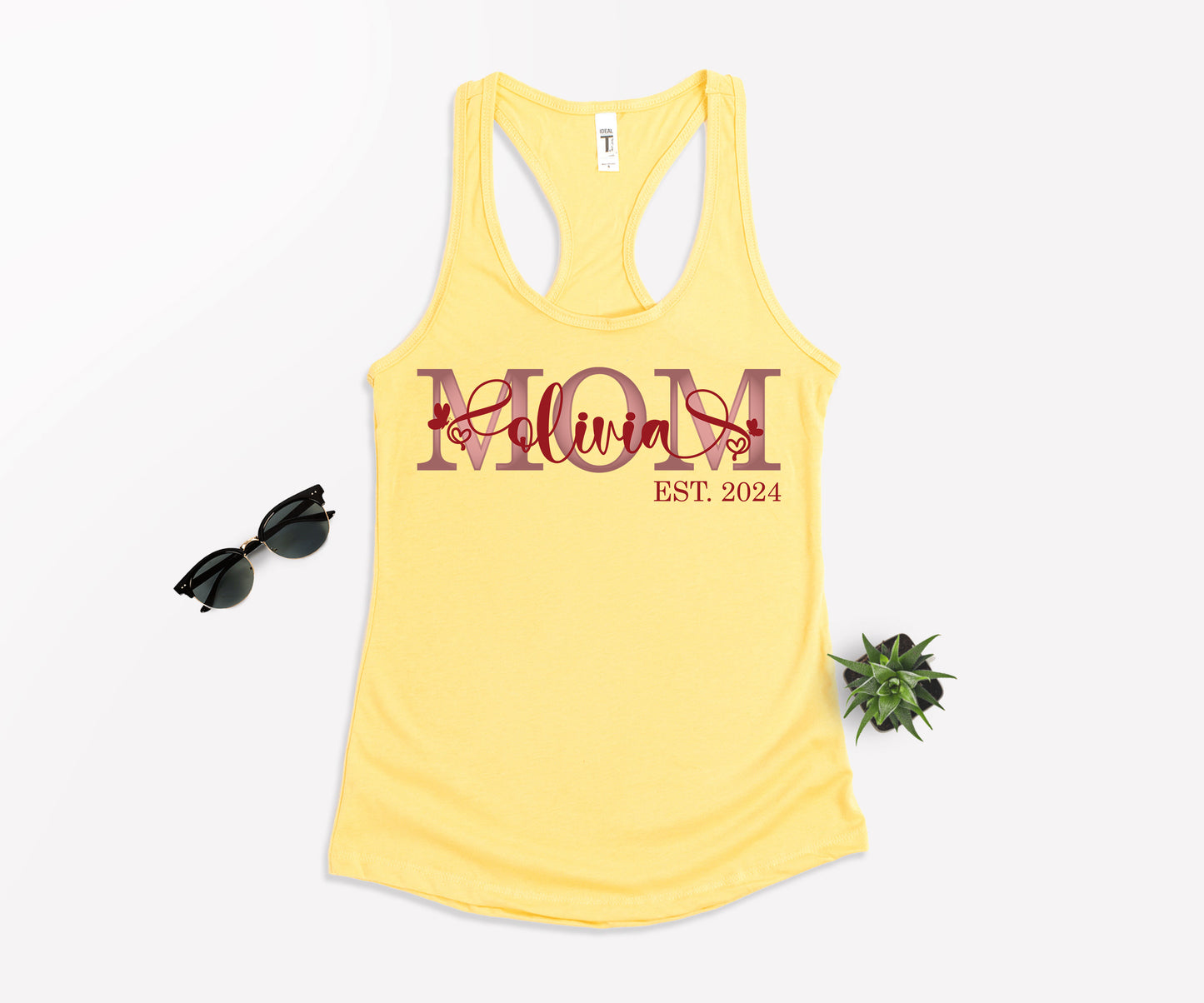 Custom Mother's Day Shirt, Mom Est Shirt, Customized Mom Shirt-newamarketing