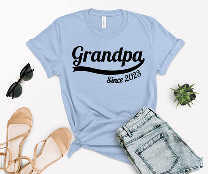 Custom Grandpa Since Shirt, Custom Fathers Day Shirt, Grandpa Shirt-newamarketing