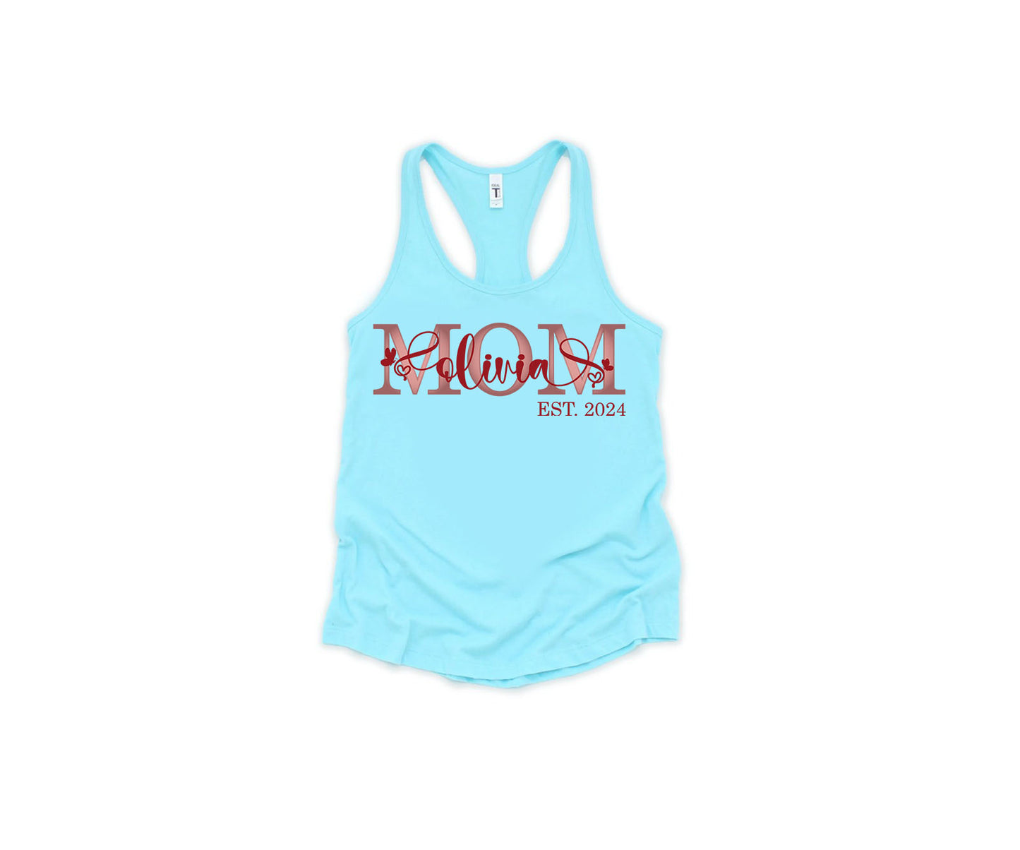 Custom Mother's Day Shirt, Mom Est Shirt, Customized Mom Shirt-newamarketing