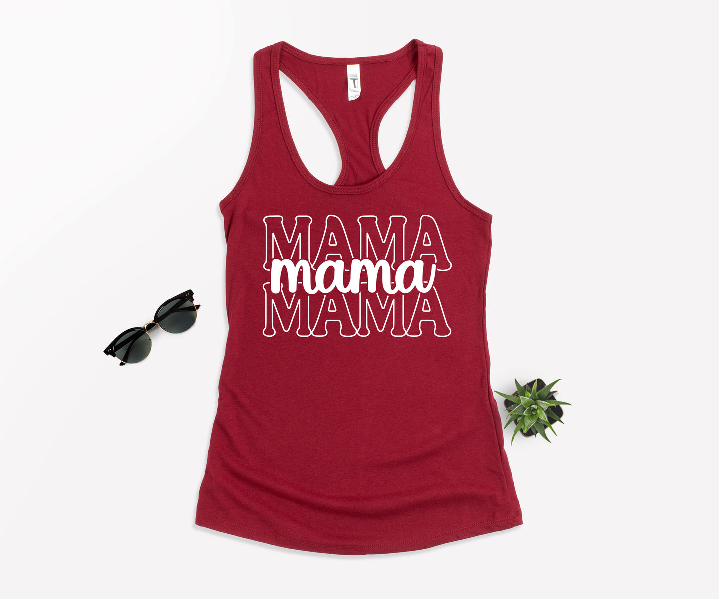 Stacked Font Mama Shirt, Retro Mama Shirt, Custom Mama Shirt-newamarketing