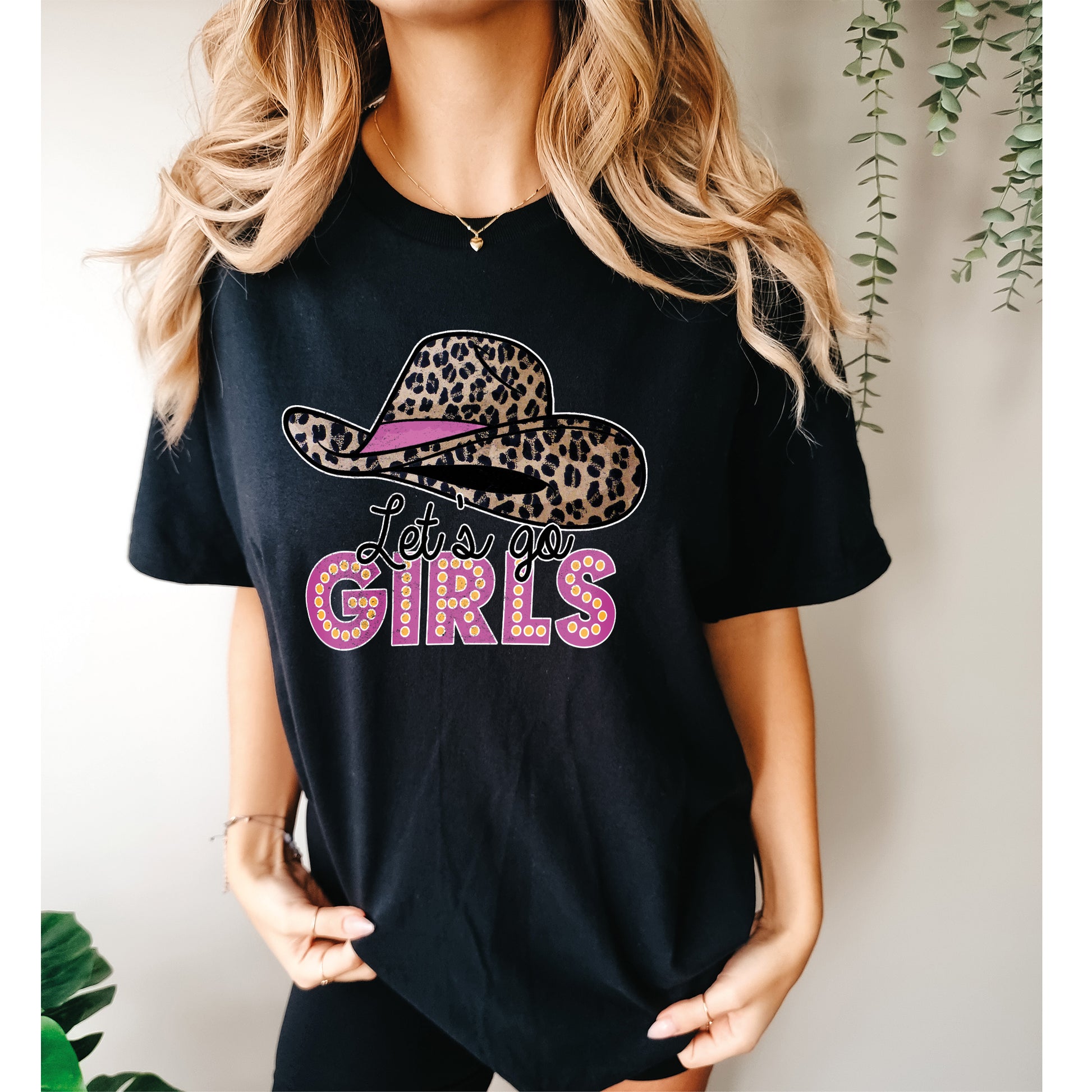 Comfort Color T-Shirts, Let's Go Girls Shirt, Cowgirl Shirt-newamarketing