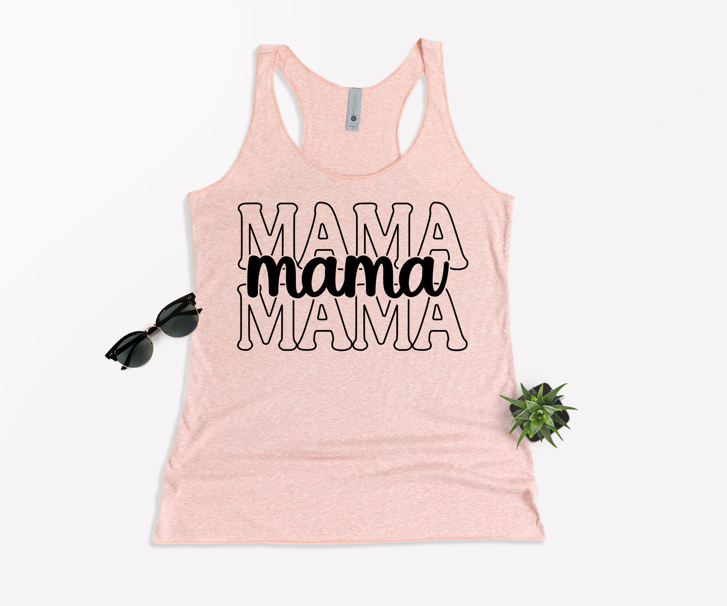 Stacked Font Mama Shirt, Retro Mama Shirt, Custom Mama Shirt-newamarketing