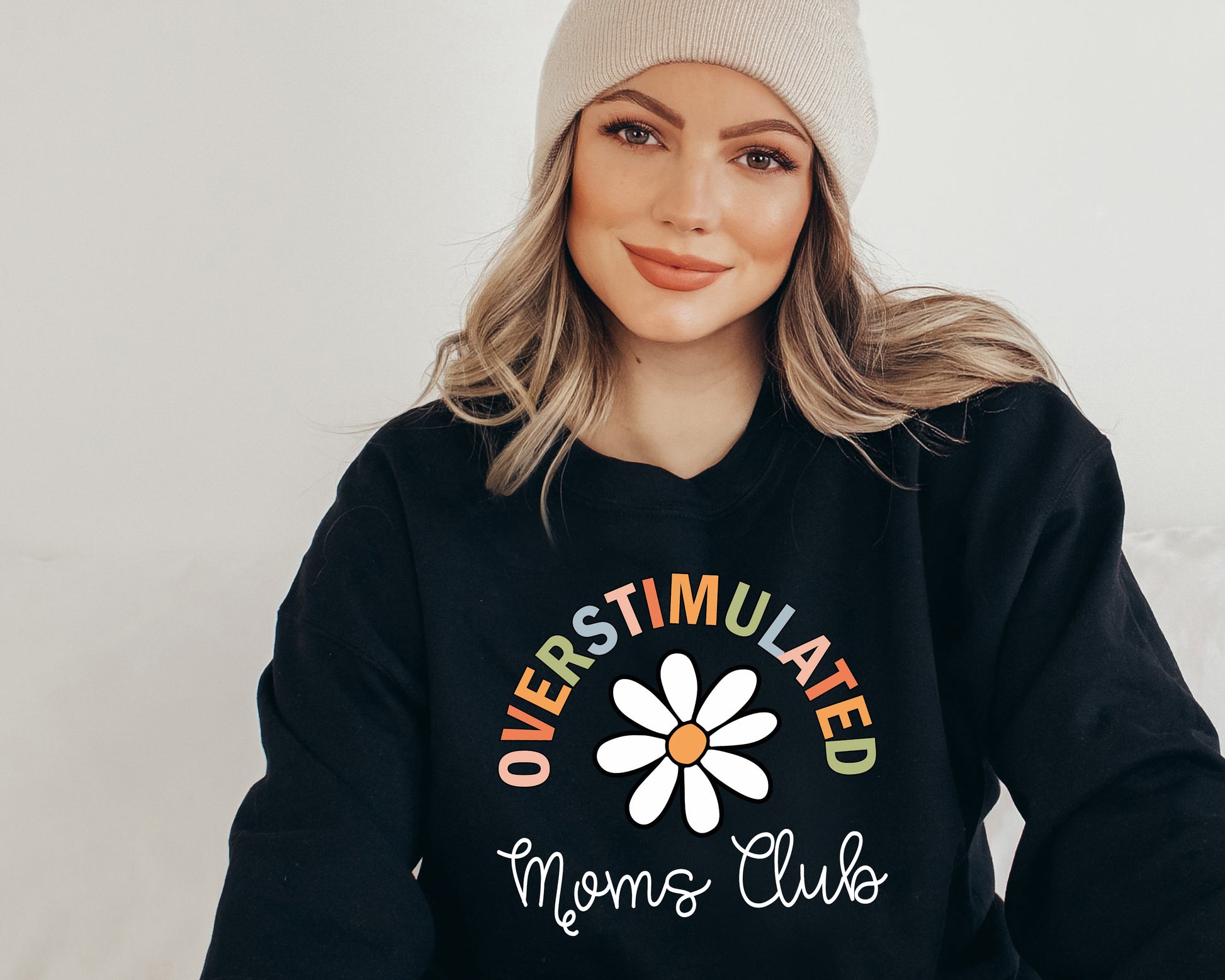 Overstimulated Moms Club Sweatshirt, Daisy Sweatshirt, Overstimulated Moms Club Hoodie-newamarketing