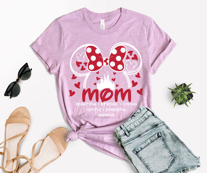 Disney Mom Shirt, Beautiful Words About Mom Shirt, Minnie Mom Shirt-newamarketing