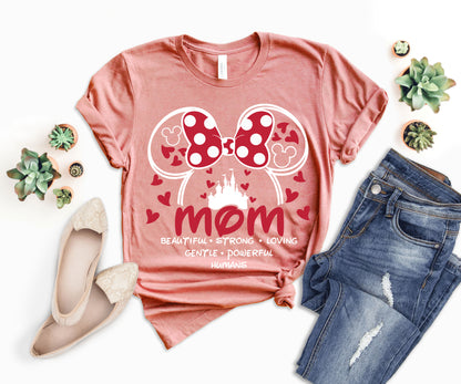 Disney Mom Shirt, Beautiful Words About Mom Shirt, Minnie Mom Shirt-newamarketing