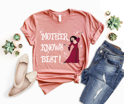 Tangled Mother Knows Best Shirt, Disney Mom Shirts, Disney Tangled Shirt-newamarketing