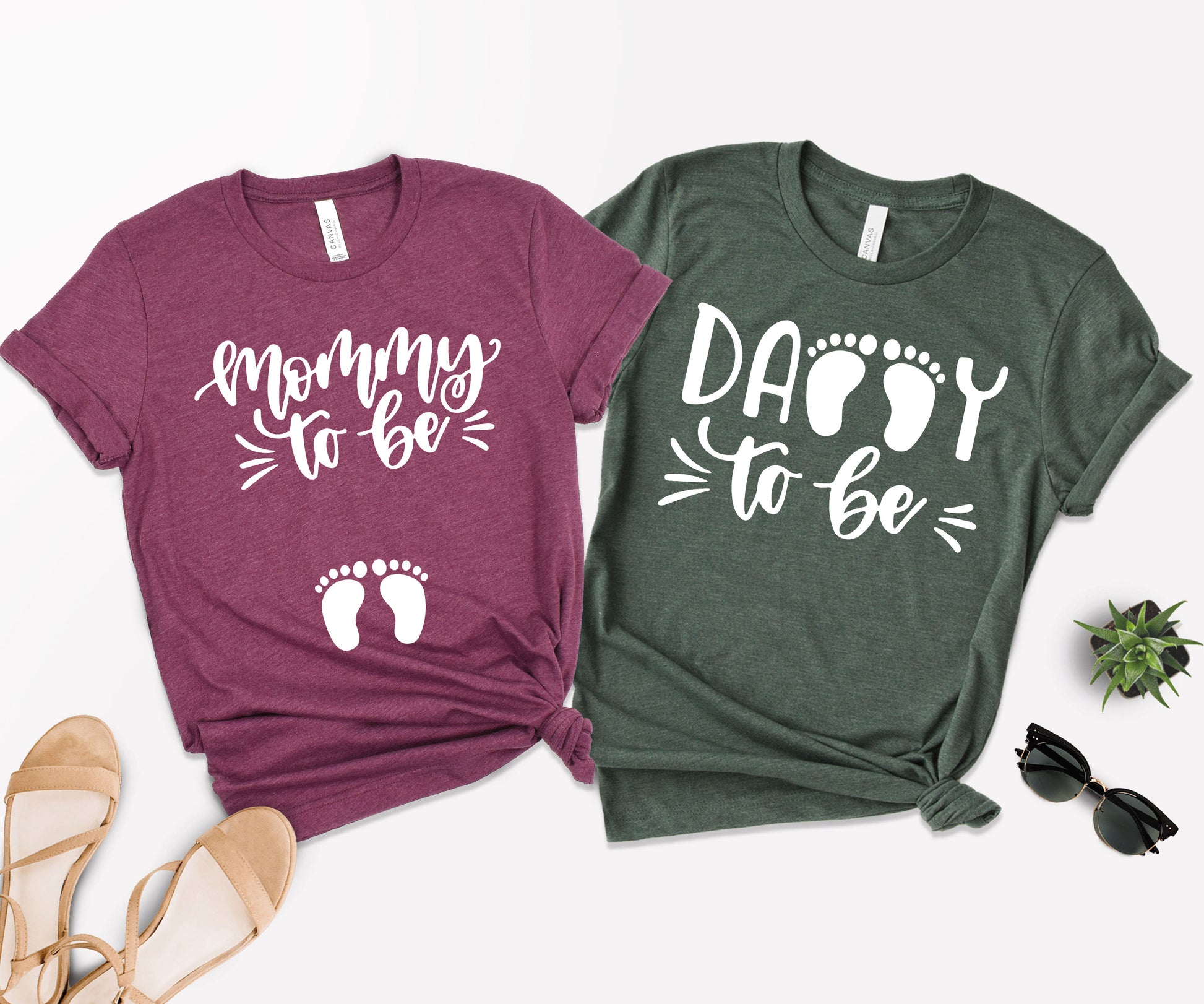 Mommy to Be and Daddy to Be Shirts, Mommy and Daddy Matching Shirts, New Parents Shirts-newamarketing