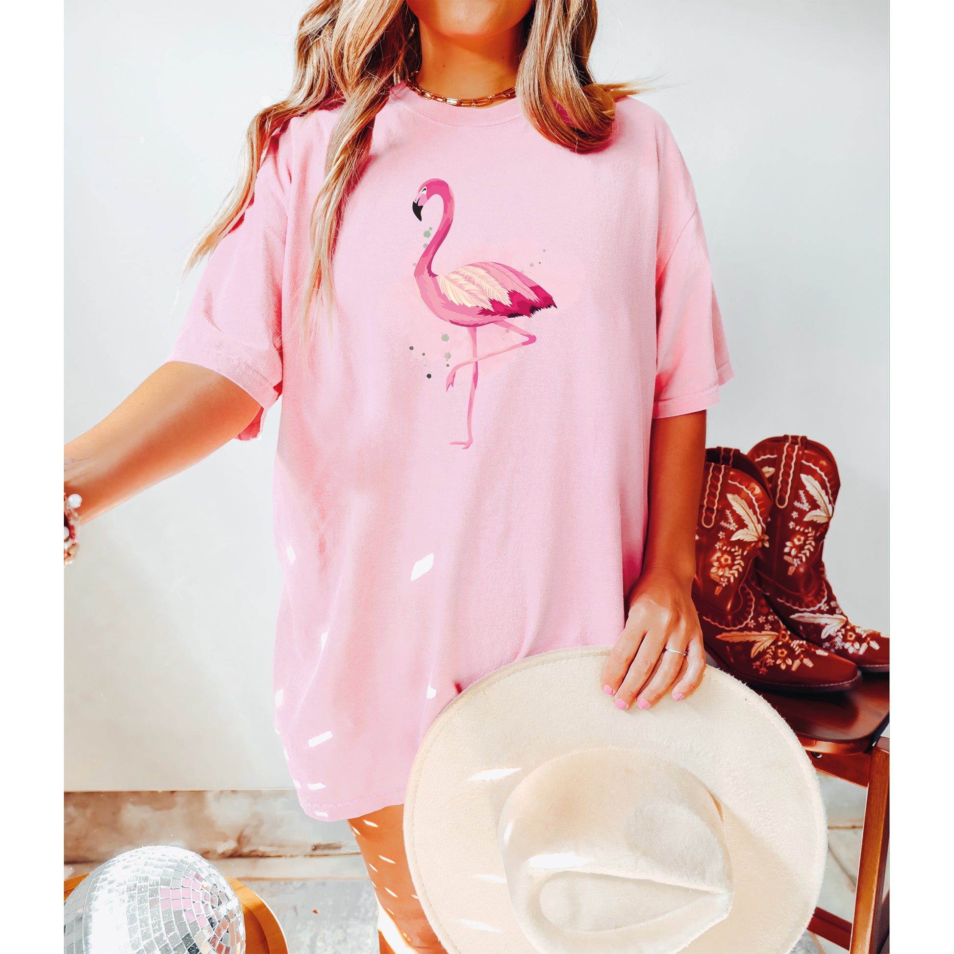 Comfort Color T-Shirt, Flamingo Shirt Womens, Flamingo Shirt-newamarketing