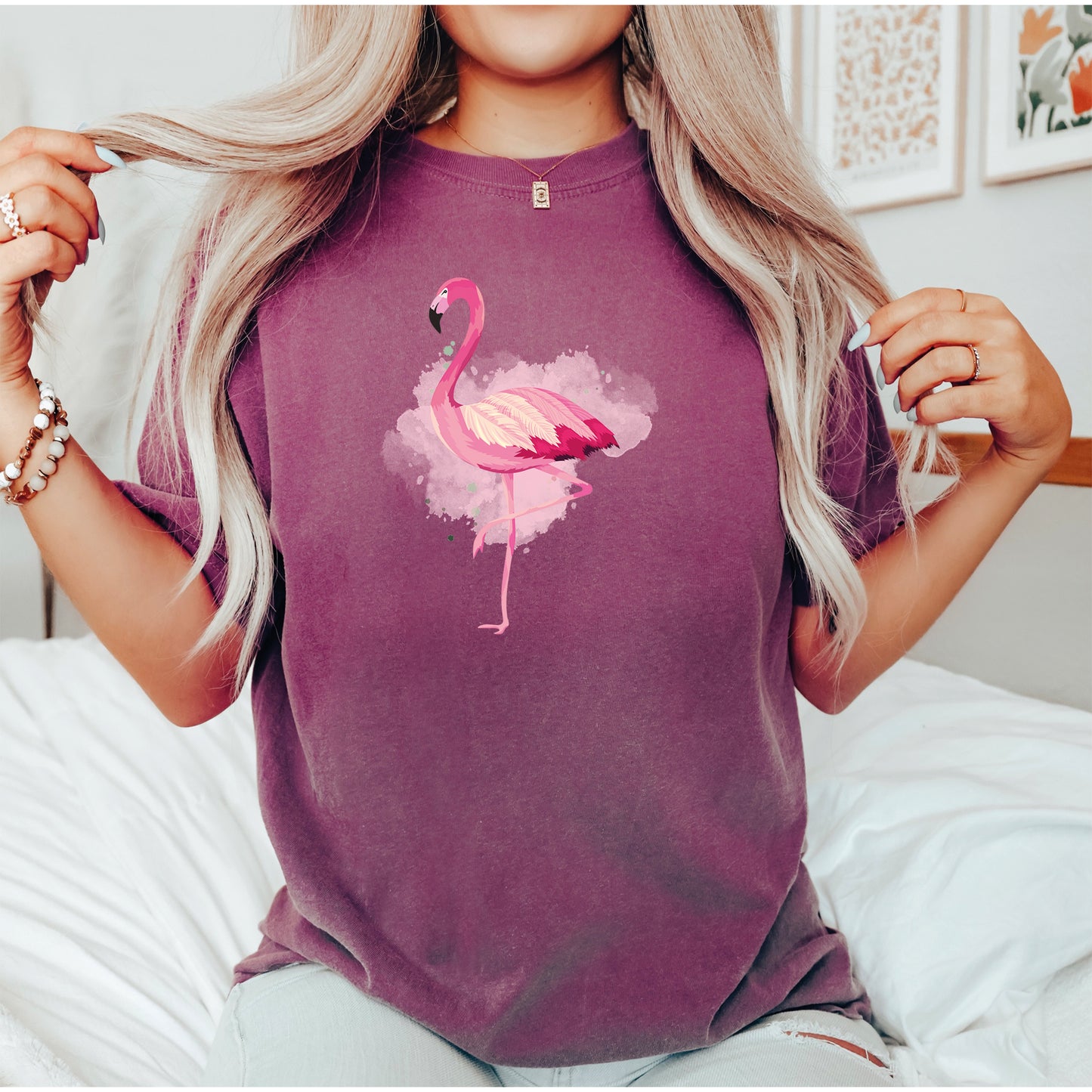 Comfort Color T-Shirt, Flamingo Shirt Womens, Flamingo Shirt-newamarketing