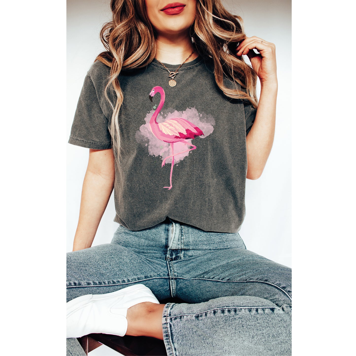 Comfort Color T-Shirt, Flamingo Shirt Womens, Flamingo Shirt-newamarketing