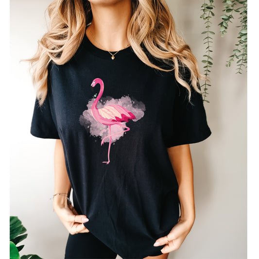 Comfort Color T-Shirt, Flamingo Shirt Womens, Flamingo Shirt-newamarketing