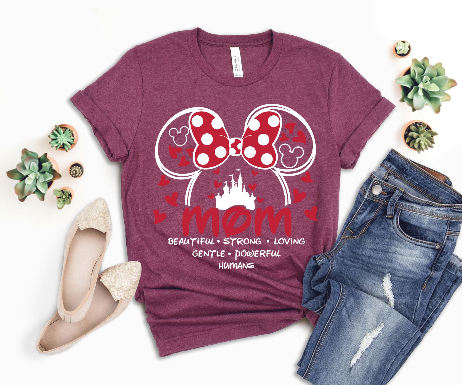 Disney Mom Shirt, Beautiful Words About Mom Shirt, Minnie Mom Shirt-newamarketing