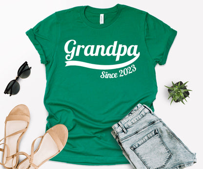 Custom Grandpa Since Shirt, Custom Fathers Day Shirt, Grandpa Shirt-newamarketing