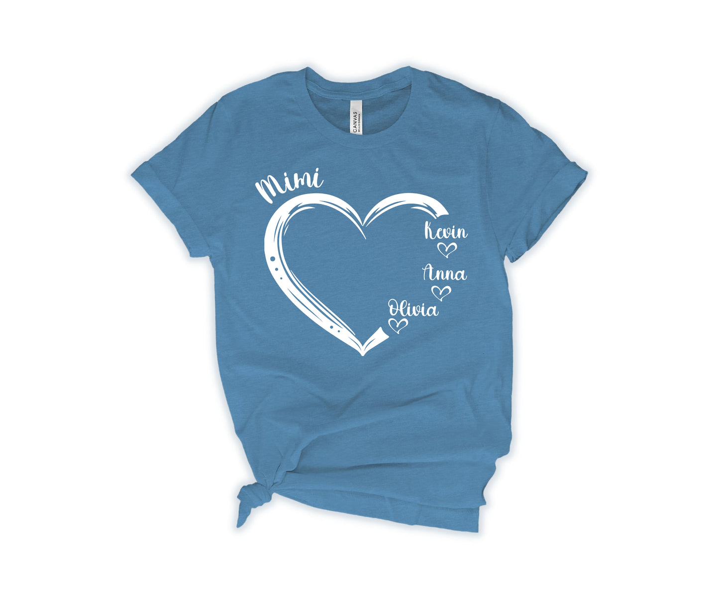 Custom Mimi Shirt, Mimi Heart Shirt, Custom Mother's Day Shirt-newamarketing